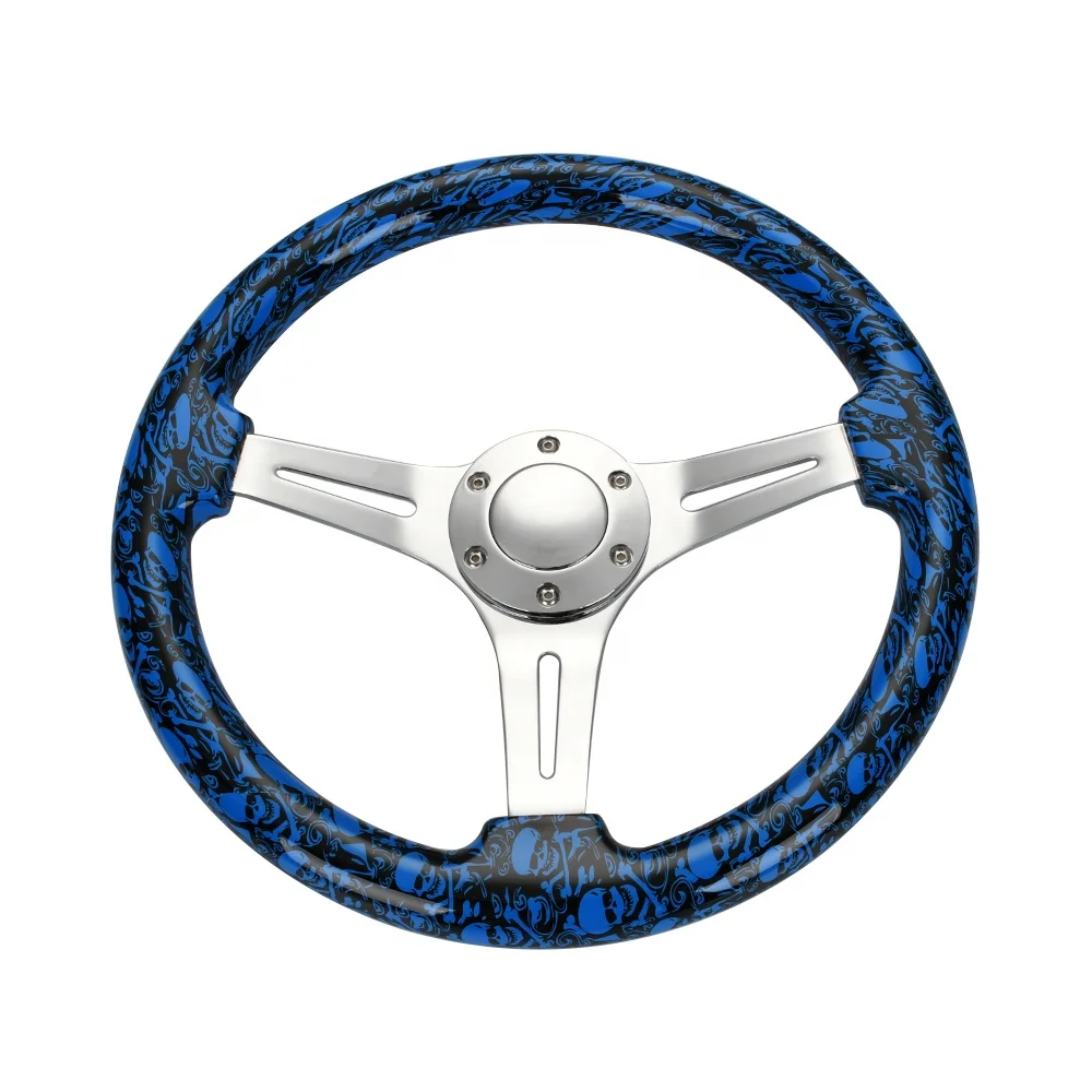 

Car Modification 350mm 14 "red General Racing Interior, Steering Wheel and Horn Button, Solid Wood + Electroplating Support