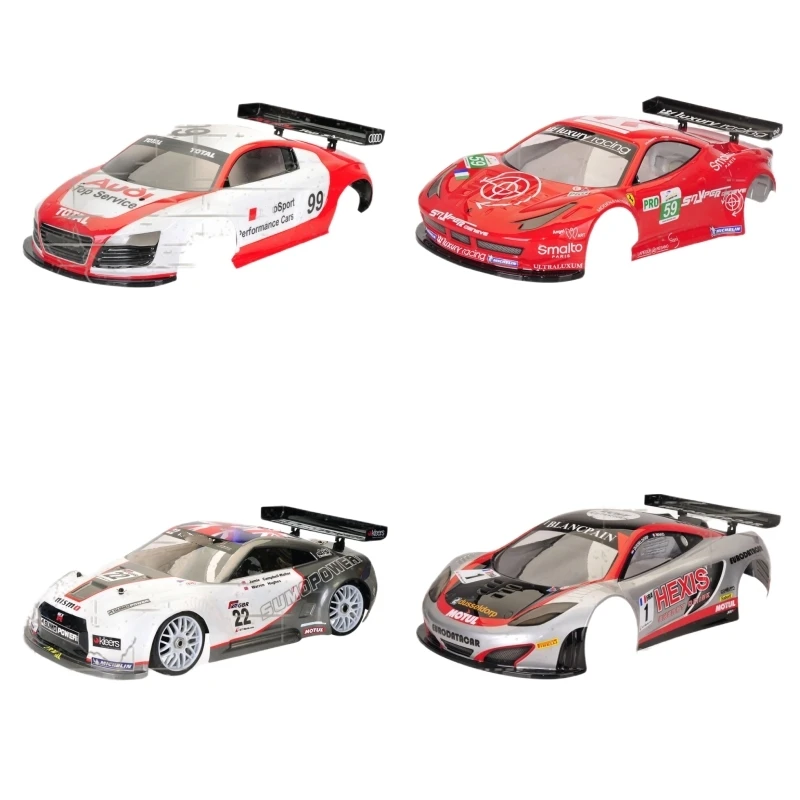 1/8 GT2 Clear Body Shell With Stickers 360mm Wheelbase for Rc Drift Car Kyosho GT8L GT8LE