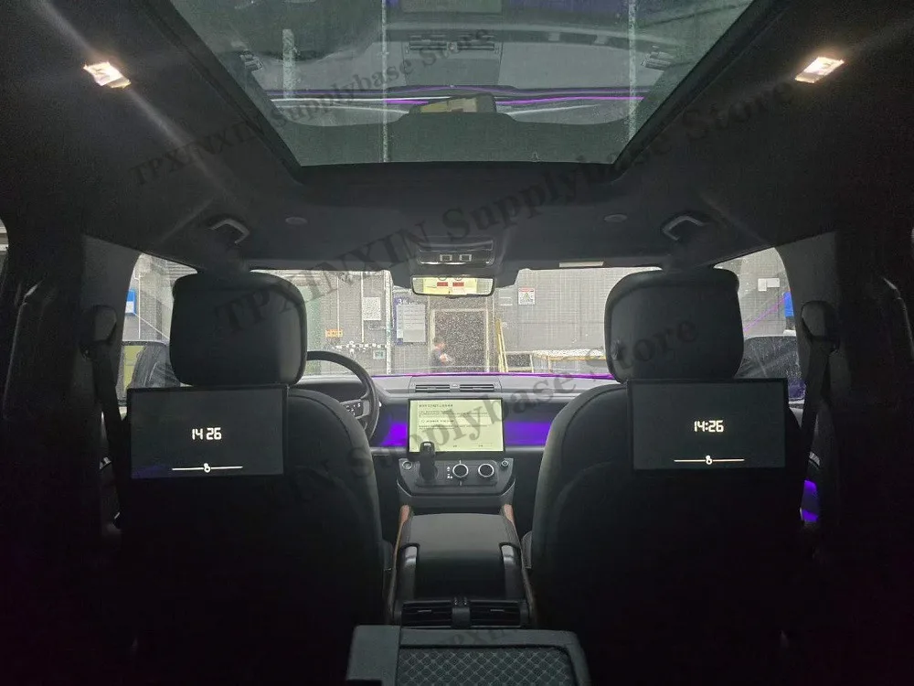 Android Headrest FOR Land Rover HDMI input and outputHave ambient lighting video and audio input Support wireless BT