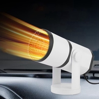 Car Heater Portable 360° Rotatable Car Heater Electric Plug-In Cigarette- Lighter Heater Car Defroster