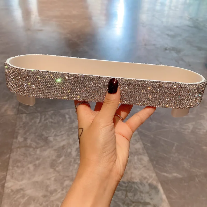 Light luxury plastic oval tray - Luxury Skincare Tray recension och pris