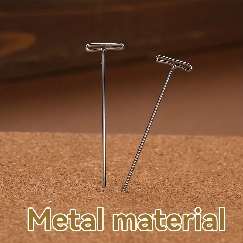 

Иглы-шпильки Т-образной формы из нержавеющей стали для рукоделия, вязания, фиксации париков и наращивания волос