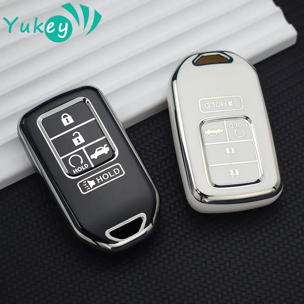 TPU Car Key Case Cover for Honda BRV BR-V HRV HR-V Fit Lucky Vezel City Civic Jazz Shuttle Gp8 19CRV Jade Fit Freed Odyssey 2017