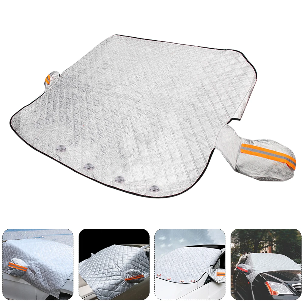 

Front Windshield Snow Cover Thickened Car Frost Protector Magnetic Automotive Covers Foldable Prevent Snow Sun Protection Window