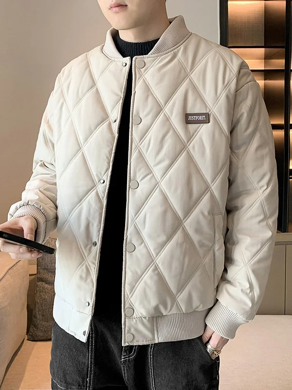 

Мужская зимняя куртка из утолщенного хлопка в американском стиле, для студентов и рабочих, модная городская молодежная, с декоративной молнией