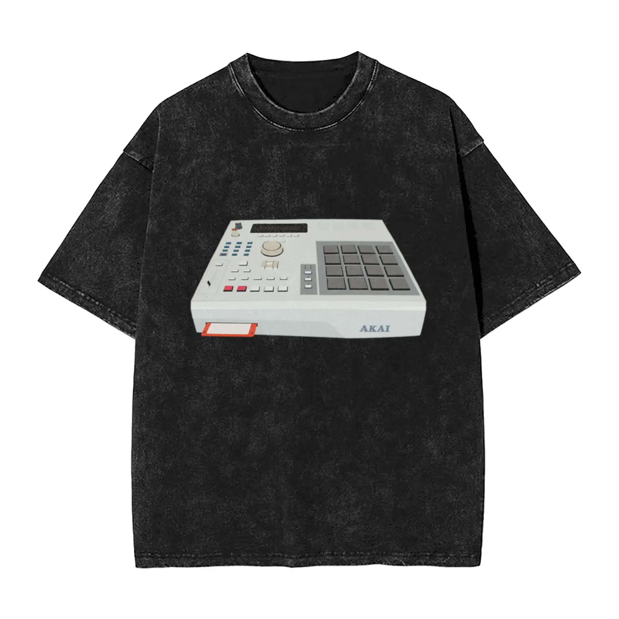 Akai MPC 2000 - Hip Hop - Sampler Classic Comfort A Washed T Shirt Men's Oversized Cotton Tees Tops