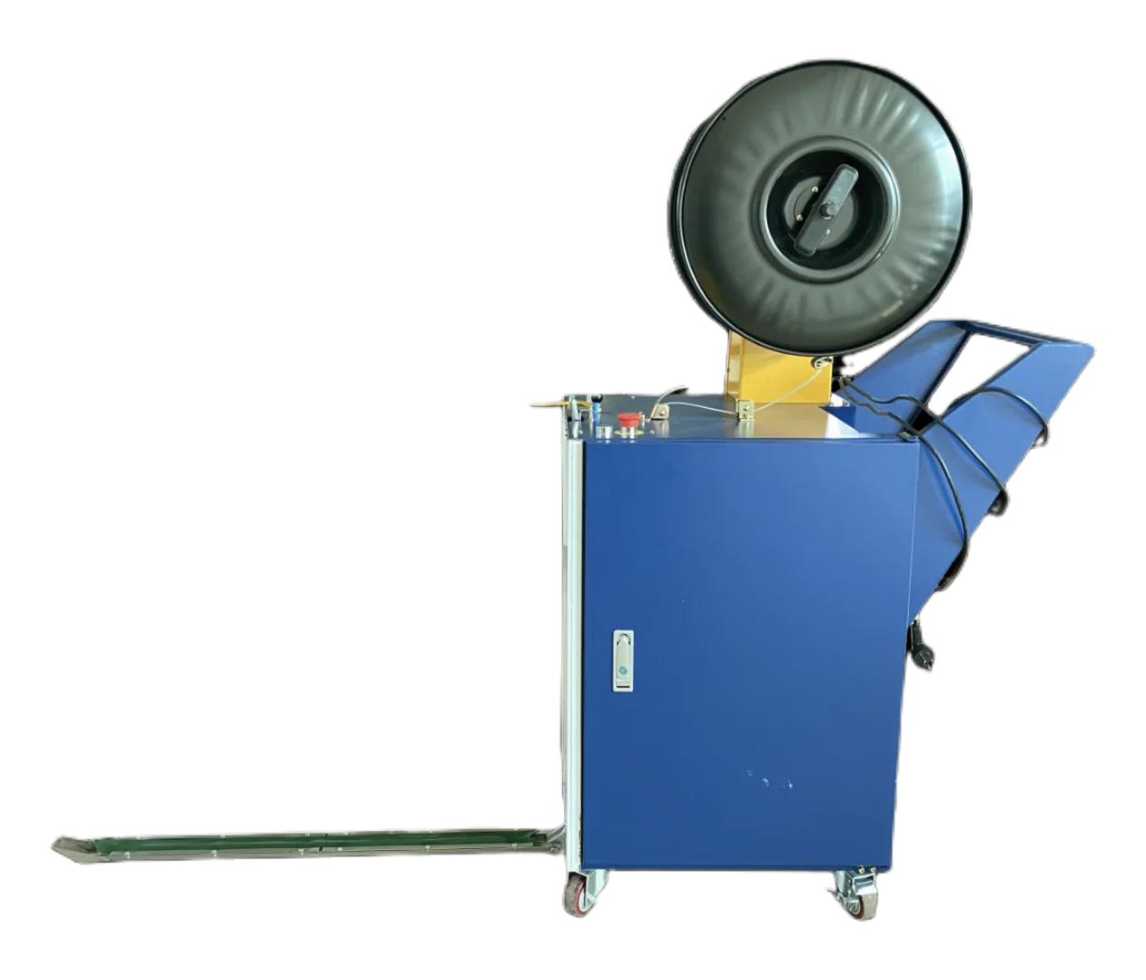 Vertical Semi-Automatic Pallet Strapping Machine PP Belt Band Carton Box Case Packing with Pallet Strapper Strapping Machine