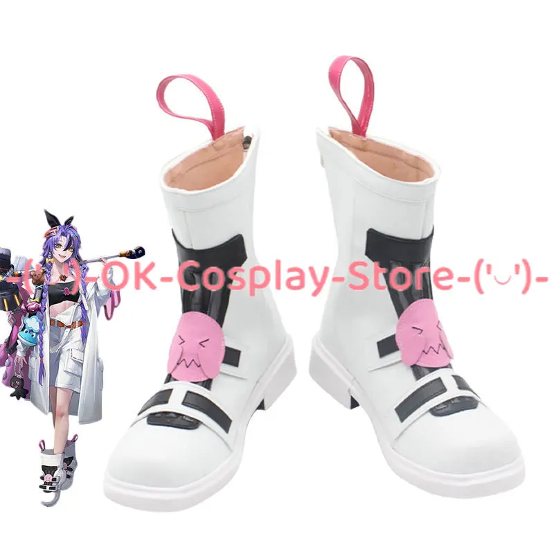 

Game Path to Nowhere Kiyo Cosplay Shoes PU Leather Shoes Halloween Boots Cosplay Props Custom Made