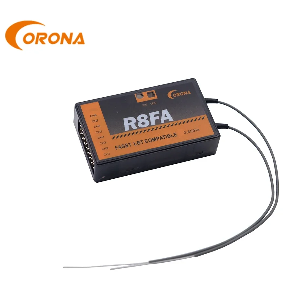 Futaba Compatible Receiver R8FA 2.4Ghz 8 Channel Futaba FASST Compatible Receiver for 10C 12FG 14SG 16SZ 18SZ RC Airplane Parts