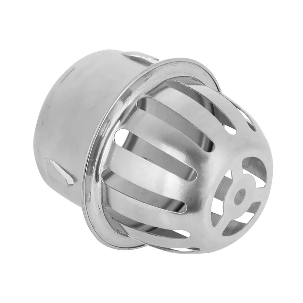 304 Stainless Steel Floor Drain Cover Dome Design Round Shape Downspout Strainer Anti-Blocking Gutter Guard Filter Home