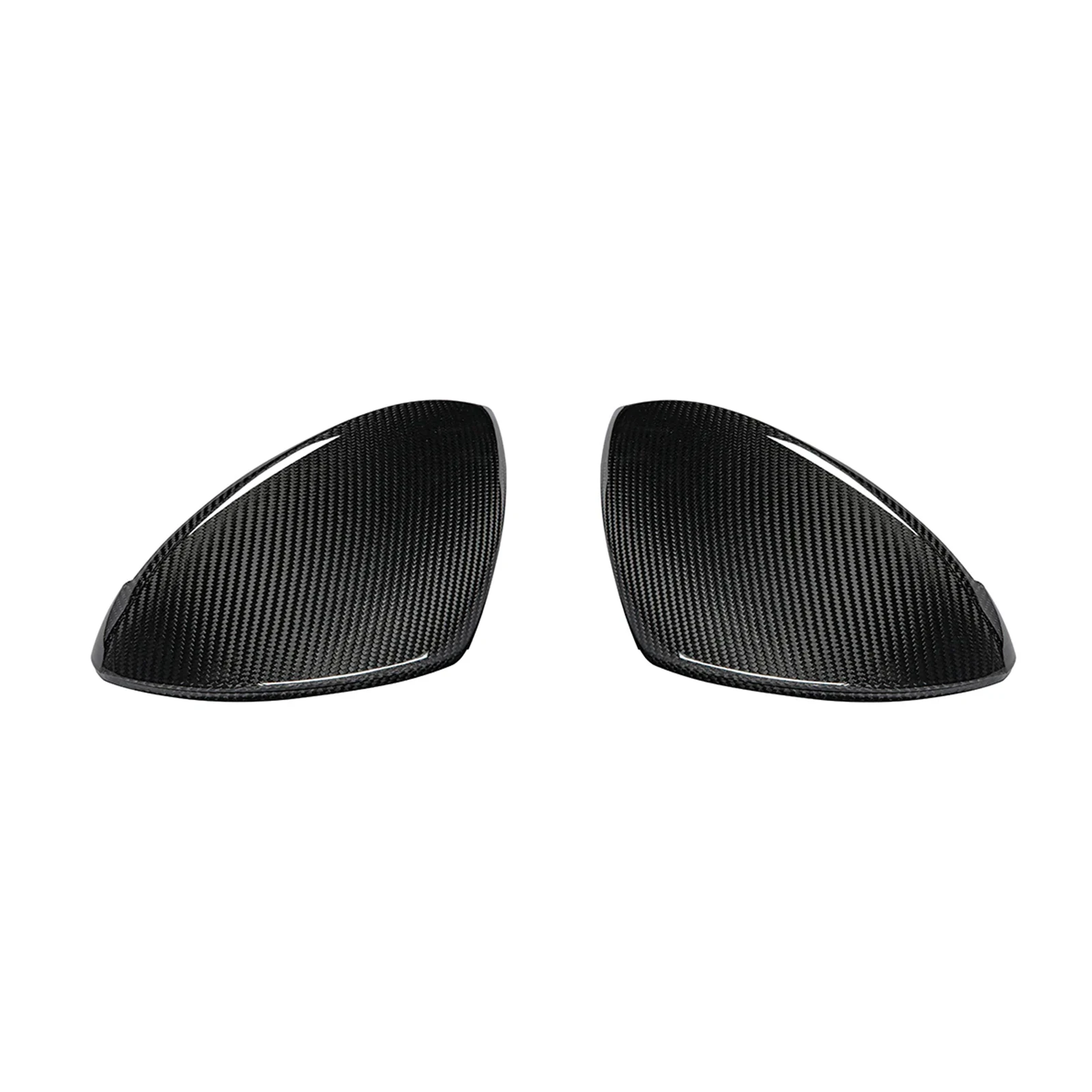 Carbon Fiber Side View Mirror Cover Caps Compatible for Porsche 911 2013-2015 2PCS L+R Side Replacement Mirror Caps