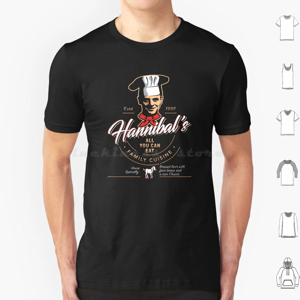 Hannibal'S All You Can Eat Family Cuisine T Shirt Men Women Kids 6Xl Hannibal Lecter Silence Of The Lambs Chef Restaurant Food