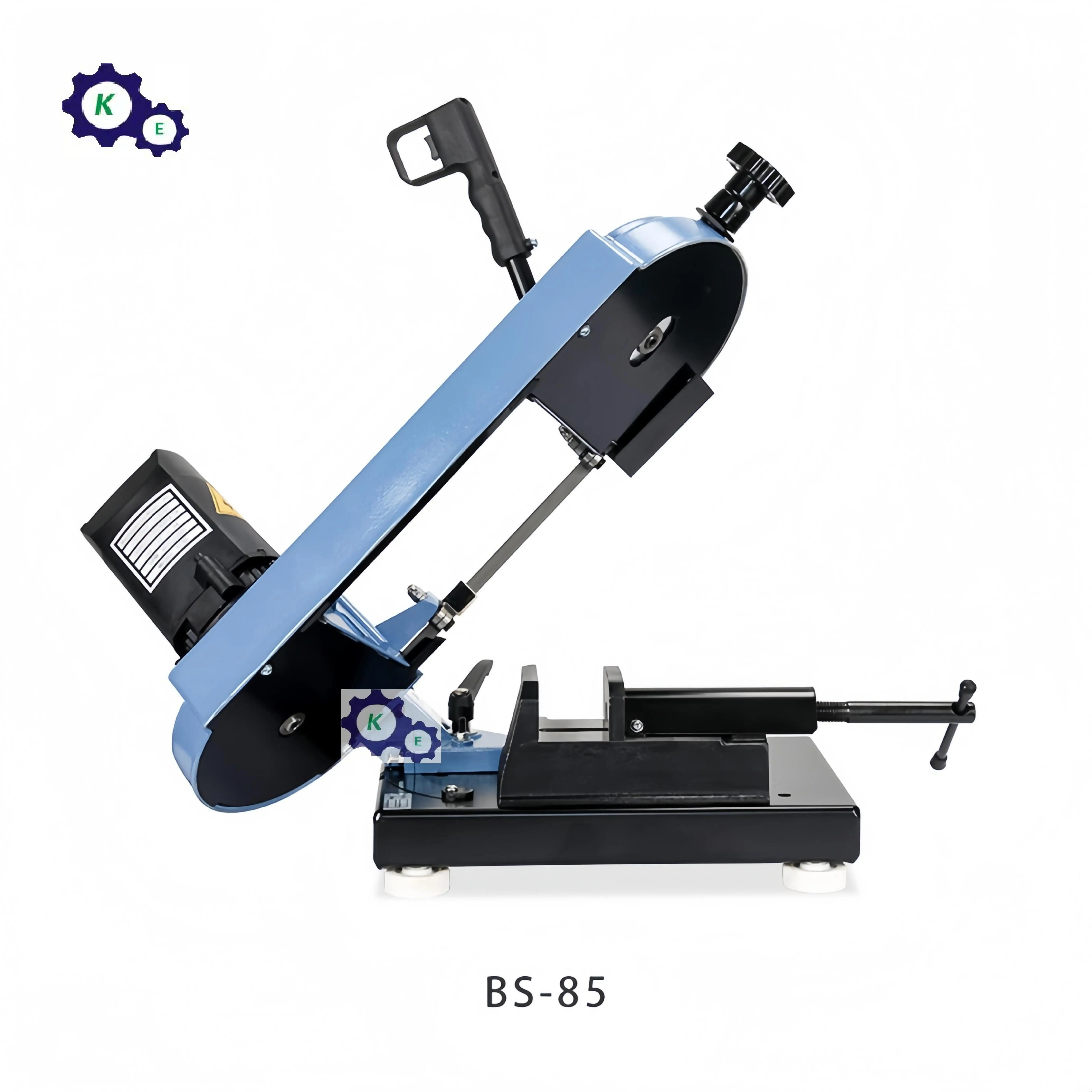 BS-85 draagbare mini-handmatige lintzaagmachine met lage prijs en hoge snelheid, geschikt voor het snijden van verschillende materialen zoals metaal