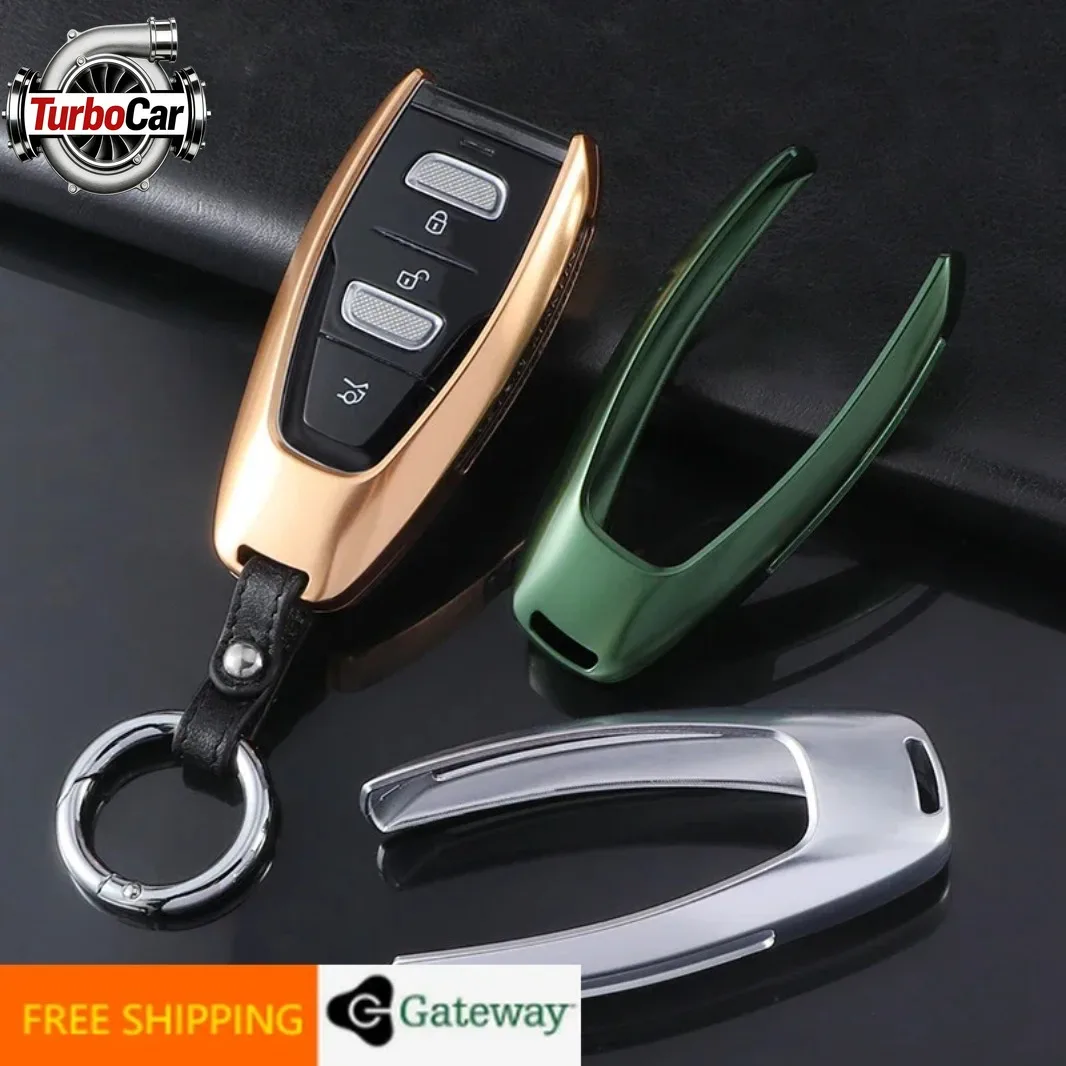 

Aluminium Alloy Car Key FOB Case for Aston Martin DBX 2020-2021, Scratch-Resistant Key Cover with Ring, Practical Auto Accessory