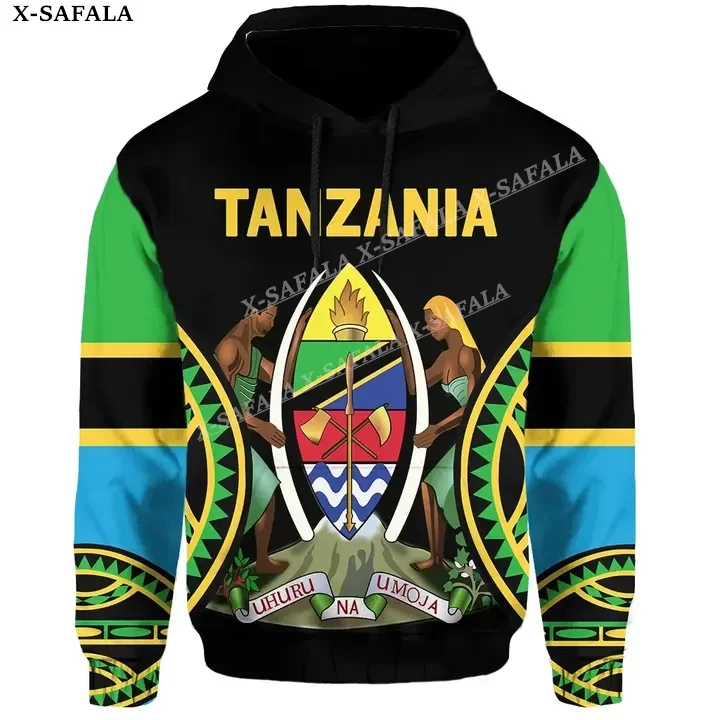 

Tanzania With Coat Of Arms Country 3D Print Zipper Hoodie Man Female Pullover Sweatshirt Hooded Jersey Tracksuits Casual-5