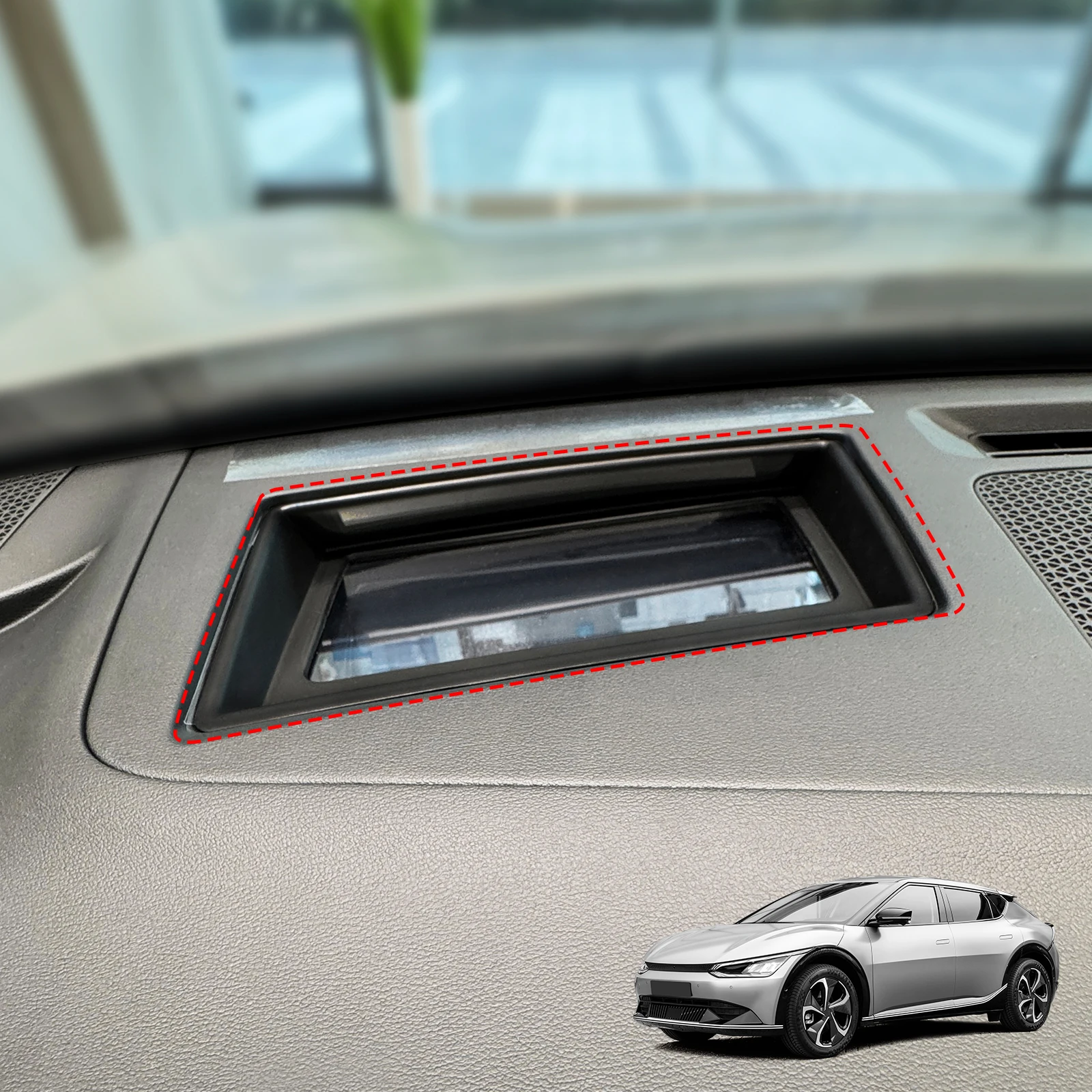 

Car Heads Up Display Instrument Panel HUD Cover Trim For Kia EV6 2025 2026 Interior Modify Accessories