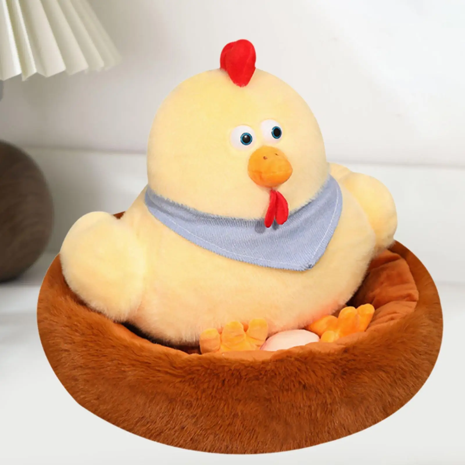 Pollo Coop de peluche de juguete, Animal relleno, muñeco de gallina ponedora para recuerdo de fiesta para niños