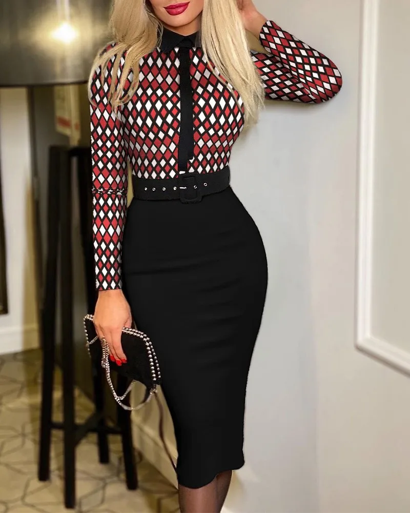 

Fashion Womens Clothing Printing Dress Women Sashes