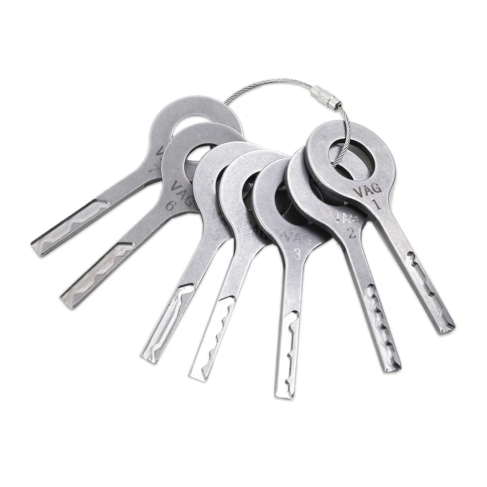 

7Pcs lock pick tool door lock car lock emergency push rod and household