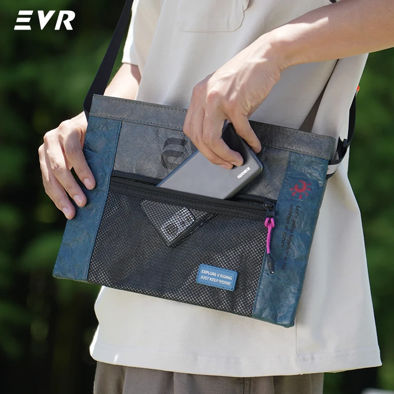 EVR Bicycle Crossbody Bag Backpack Men's and Women's Road Bike Outdoor Waterproof Lightweight Bicycle Riding Equipment Bag
