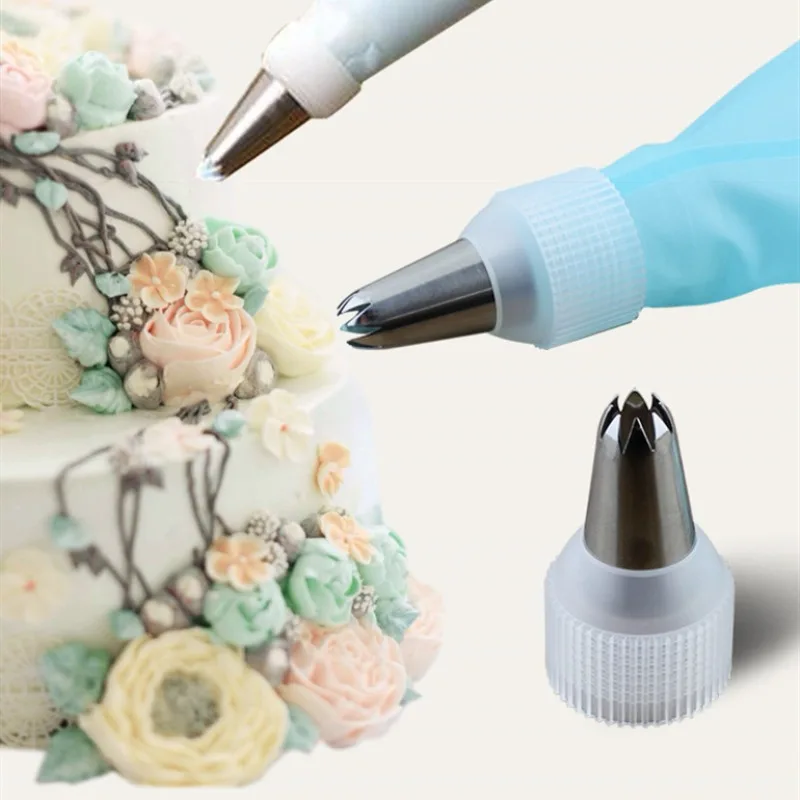 

Cream Piping Nozzle Converter Kitchen Baking Piping Bags Plastic Connector Tool Making Cream Cakes Decorative Supplies Nozzle