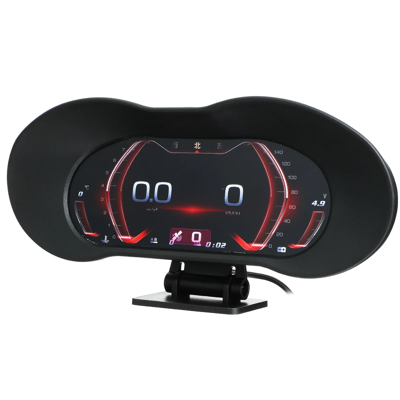 

Smart Car Display Hud Car Windshield Head Up Display Black Digital GPS Speedometer USB Plug Play for Automotive Interior