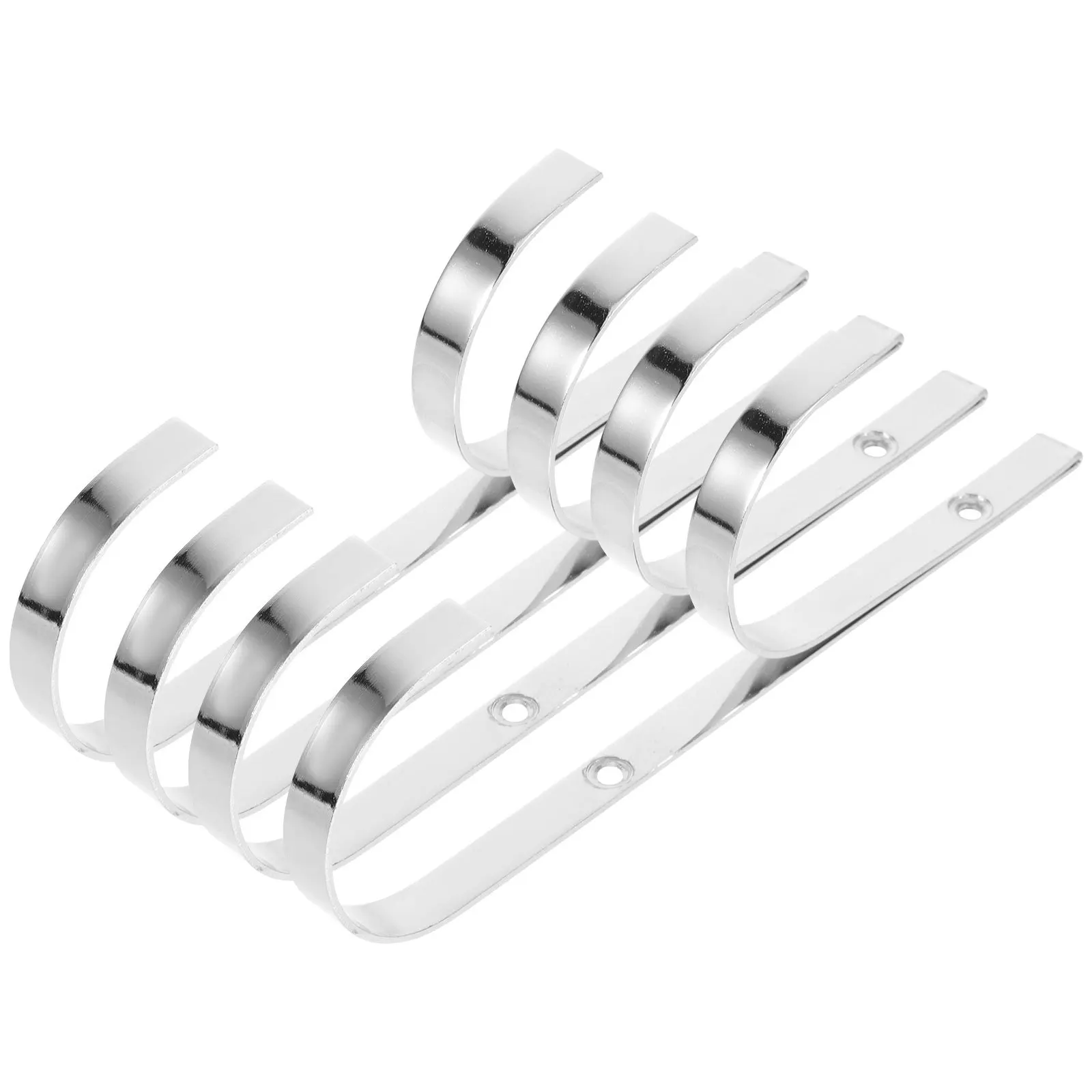 

4Pcs Swimming Pool Hooks Metal Double Hook Organizer Wall Mount Storage for Outdoor Pool Accessories Pole Hanger