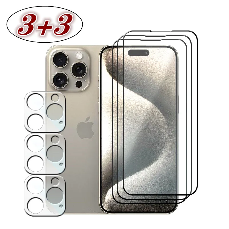 Big Sales For iphone 15 Pro 15 14Pro Max 14 13pro Screen Protector Anti-Scratch Cover For iphone 15 15pro 3D Hard Camera film