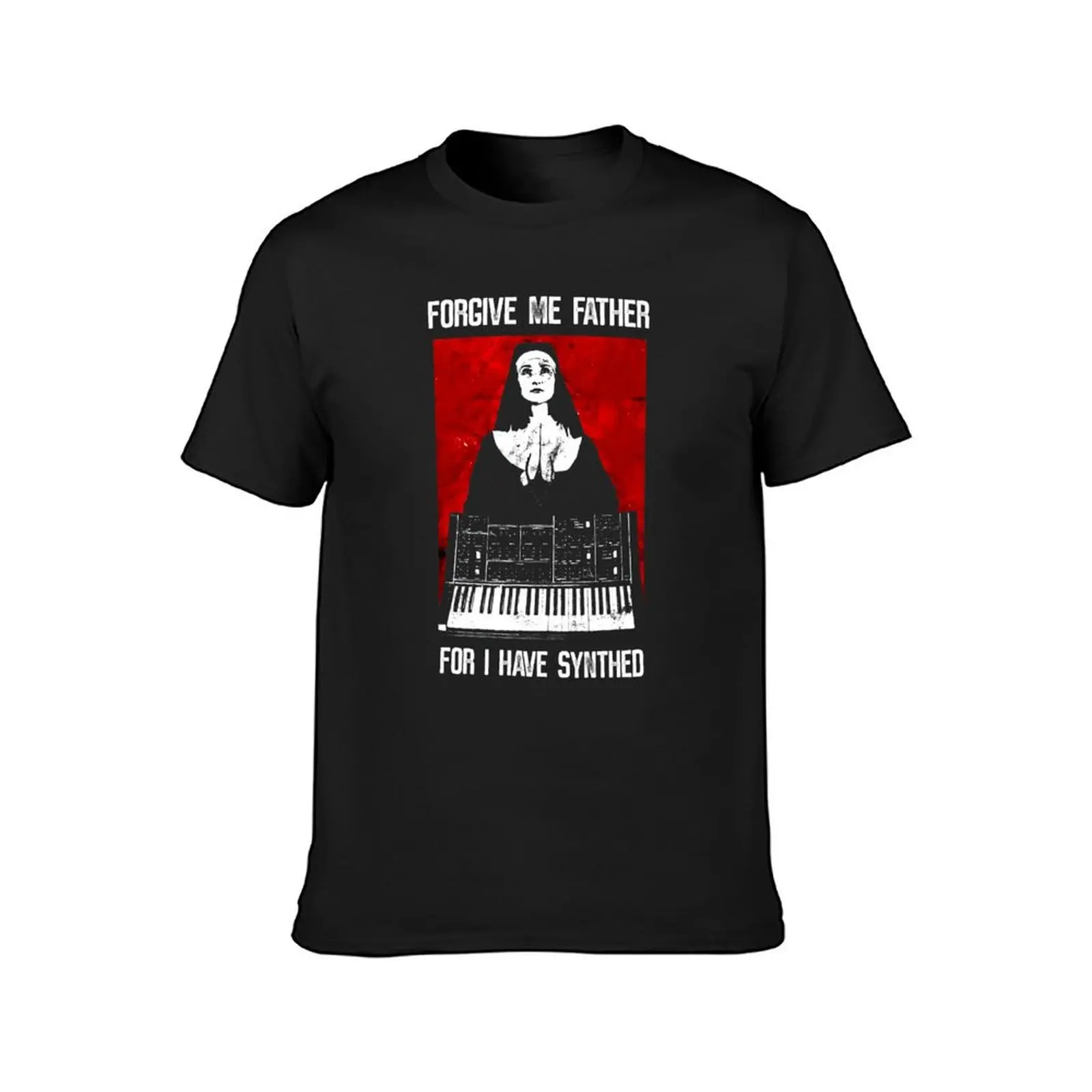 Forgive me Father i have Synthed - Techno Rave T-Shirt plain for a boy oversized t shirts for men