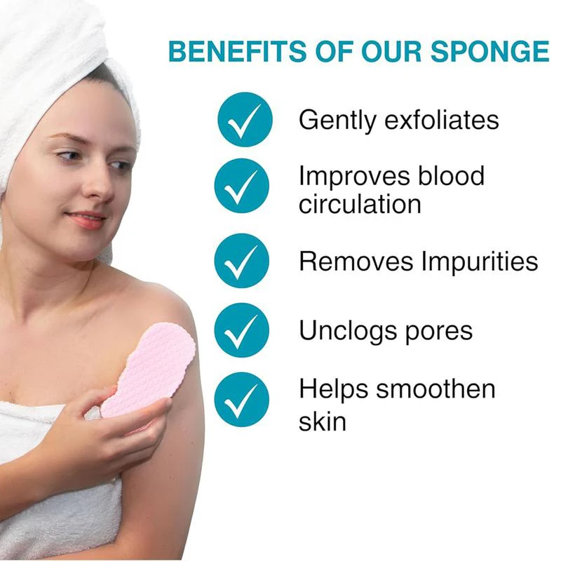

New Exfoliante Sponge Body Scrubber Bath Exfoliating Scrub Sponge Shower Brush Body Skin Cleaner Dead Skin Remover Sponge 2025