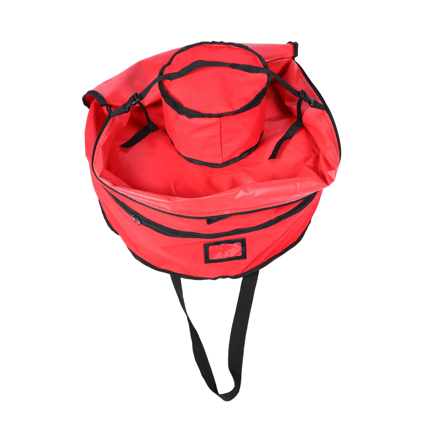 

1Pcs Christmas Wreath Storage Organizer Round Double Layered Oxford Cloth Bag Foldable Garland Holder for Home Use