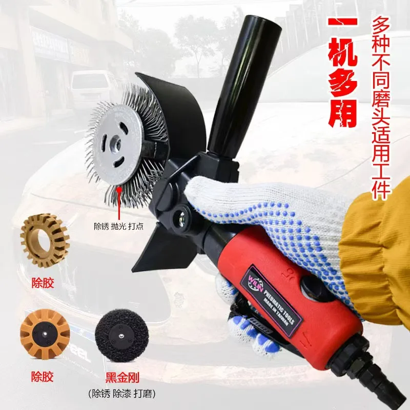 

Taiwan Wilin pneumatic rust removal machine surface rust removal, sanding and marking roughness