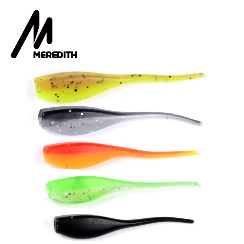 MEREDITH Fishing Lures 50pcs 5cm 1g  STINGER SHAD SOFT BAIT SOFT PLASTIC LURES PREDATOR PIKE JXSQ01-05