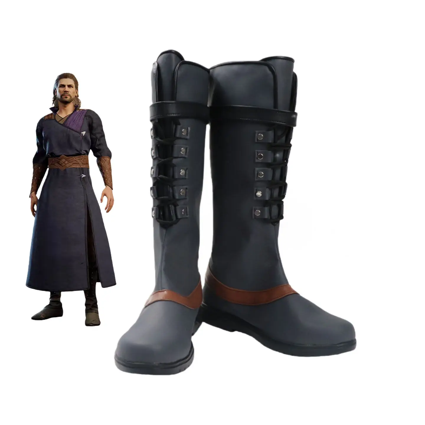 

Обувь для косплея TV Gale Dekarios, изготовленная на заказ, ботинки, реквизит для Хэллоуина и карнавала