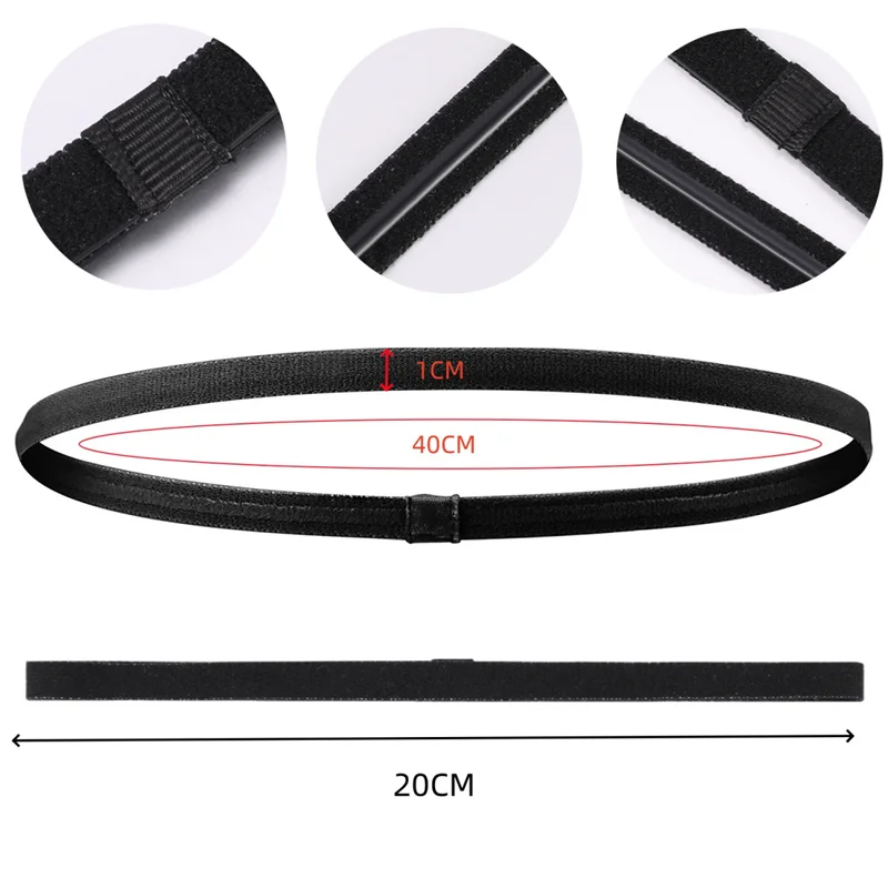 4 ชิ้นยืดกีฬาโยคะผมสีทึบเทนนิสบาง Headbands ฟิตเนสโยคะ Headwear สําหรับผู้หญิงอุปกรณ์เสริมผม