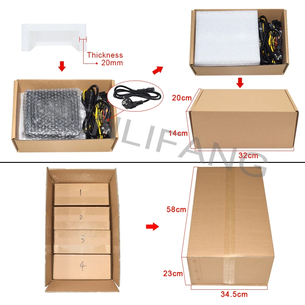 Imagem -06 - Senlifang Atx 2000w Apropriado para a Fonte de Alimentação de Mineração 8gpu Etc Rvn Rig Ethereum Mineiro 180240v pc Psu Controle de Temperatura