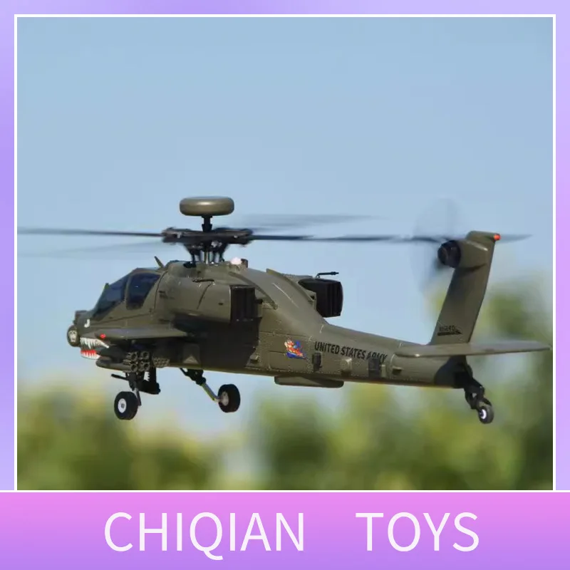 

Yuxiang F11 Apache Armed Combat Unmanned Helicopter 6 Channels 3D Stunt Remote Control Simulation Airplane Model Toy