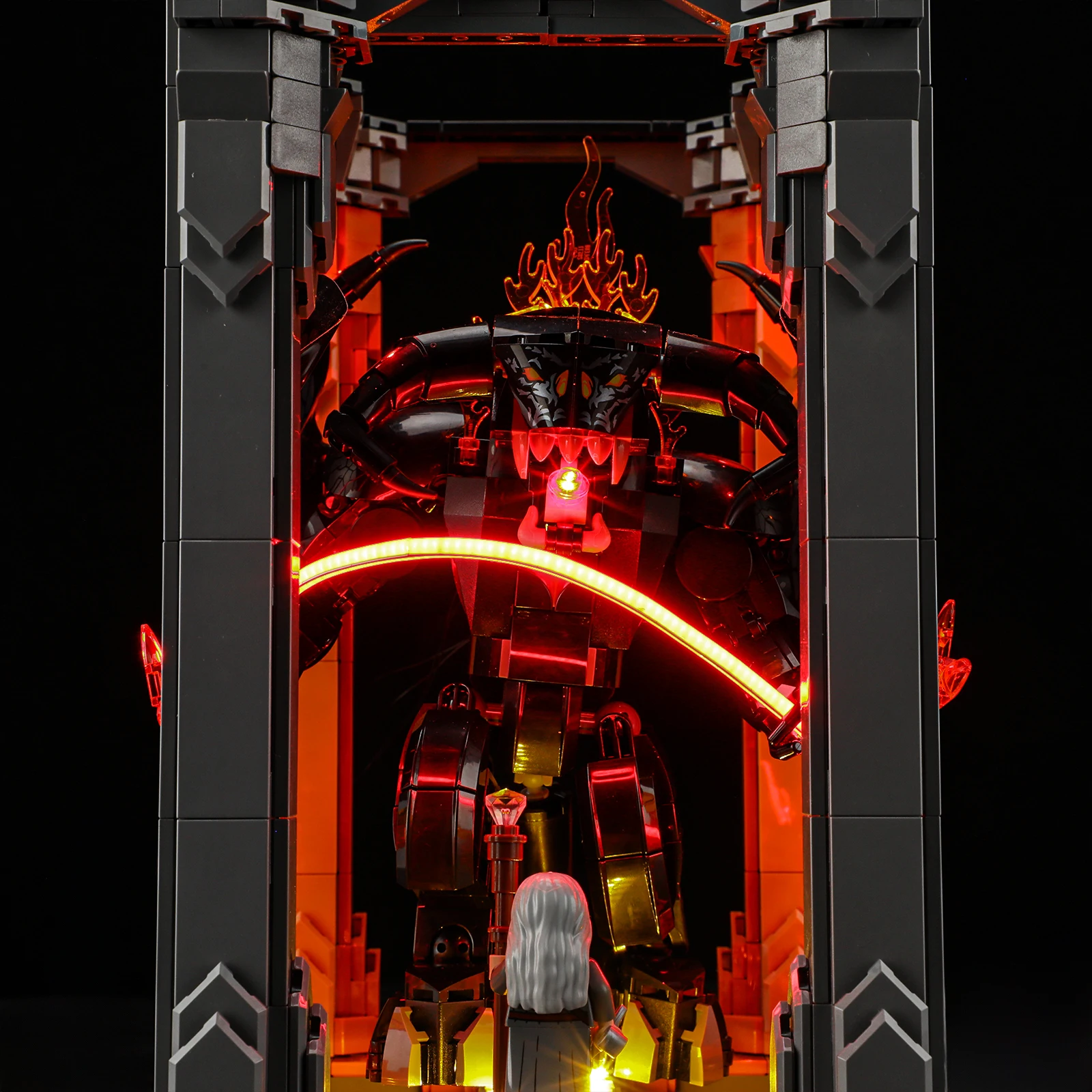 Lighting Set For LEGO Balrog Book Nook Lord of the Rings RC Version Not Include Building Block (Only Led Light Kit)