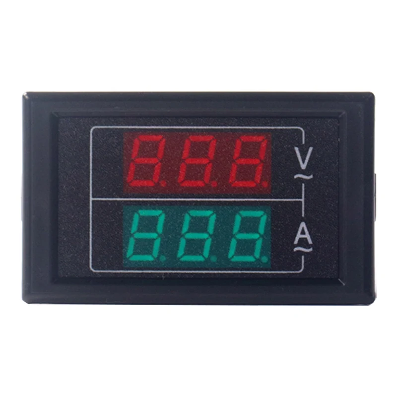 AC50-500V 220V Dual Display Voltage Current Meter Detector Meter Amperimetro LED Voltmeter Ammeter Electrical Instrument
