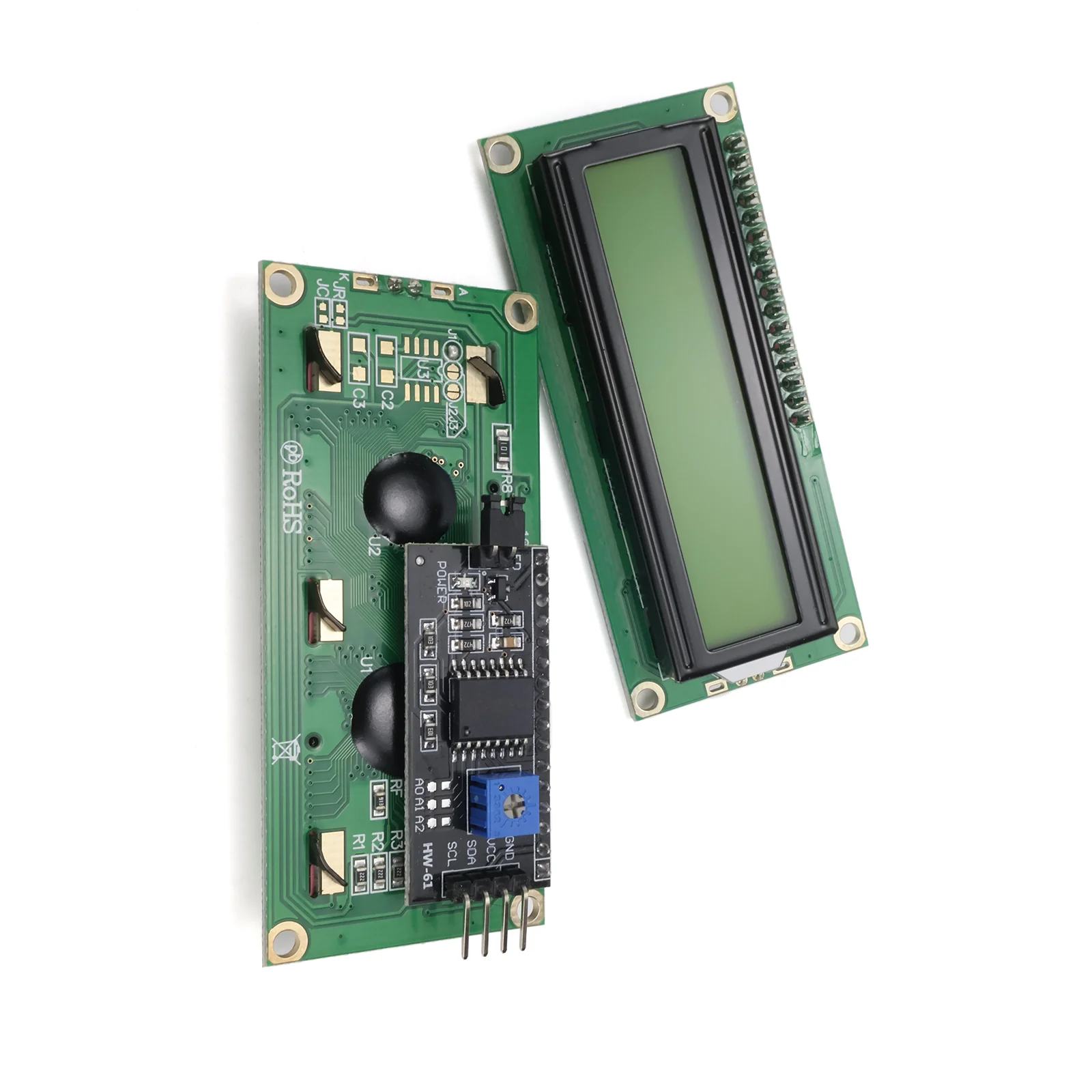 LCD1602 I2C Module Blue Green Screen 16x2 Character LCD Display PCF8574 PCF8574T 5V IIC Adapter for Arduino R3 Mega2560