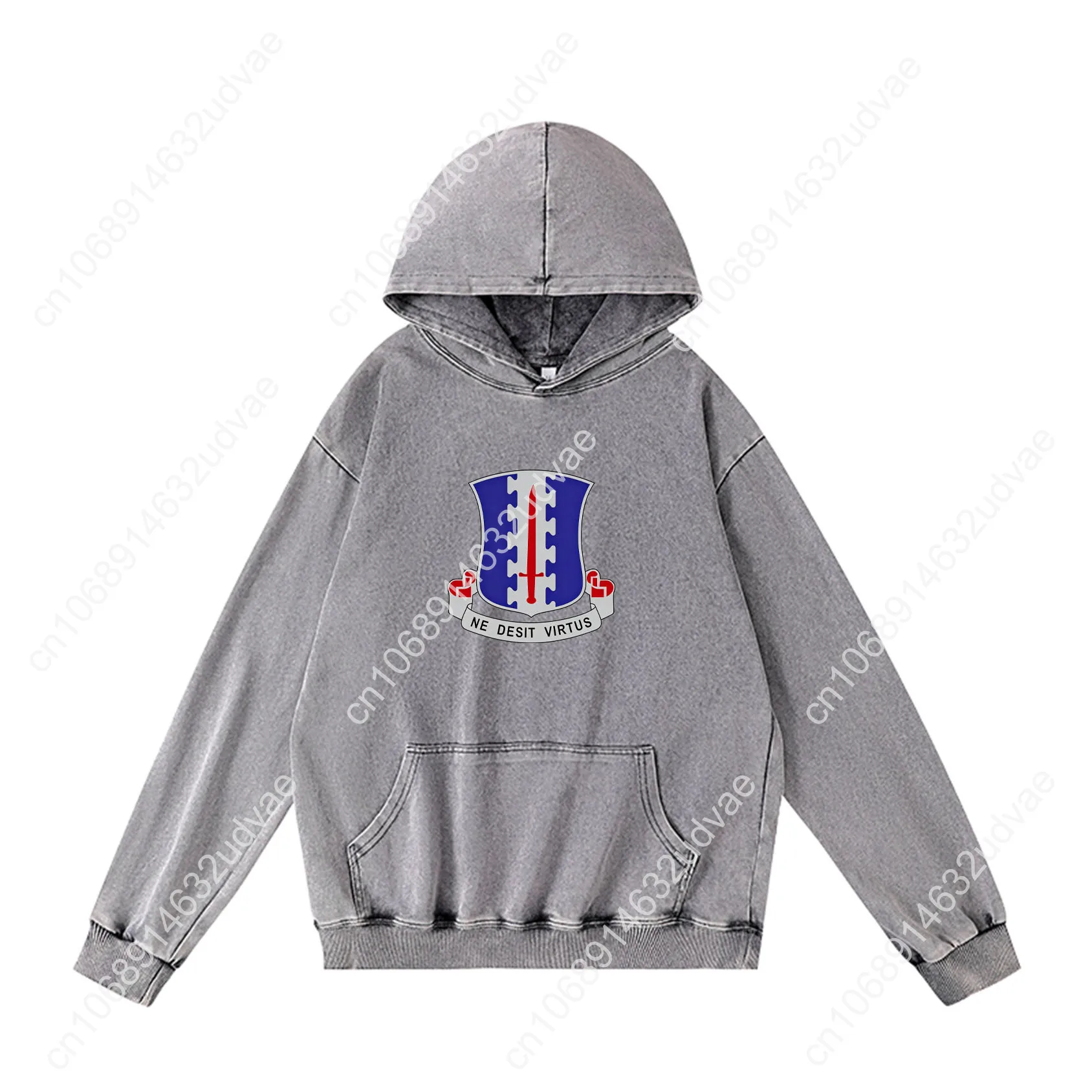 187e Infanterie Regiment Hoodies Retro Sweatshirt met capuchon Man Vrouw Tiener Vintage Pullover Sweatshirt met op maat gemaakte tops