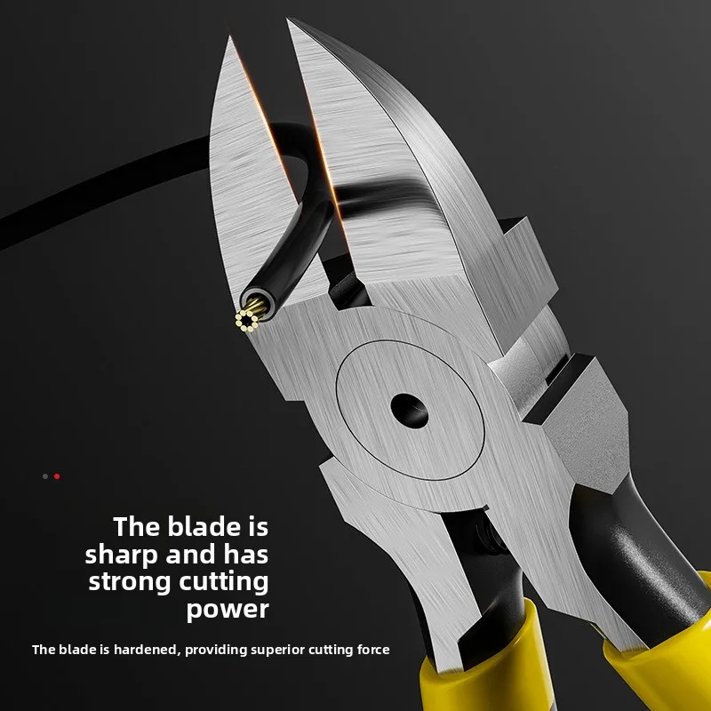 6‑Inch Industrial‑Grade Flush Cutting Nipper, High‑Hardness Anti‑Rust‑Thin‑Tip Side Cutter Electrician Work