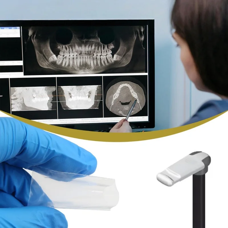200Pcs/box Dental Panorama Bite Block Cover Sleeves Disposable Oral Protective Film Dental Imaging Protective Bite Sleeve view 2