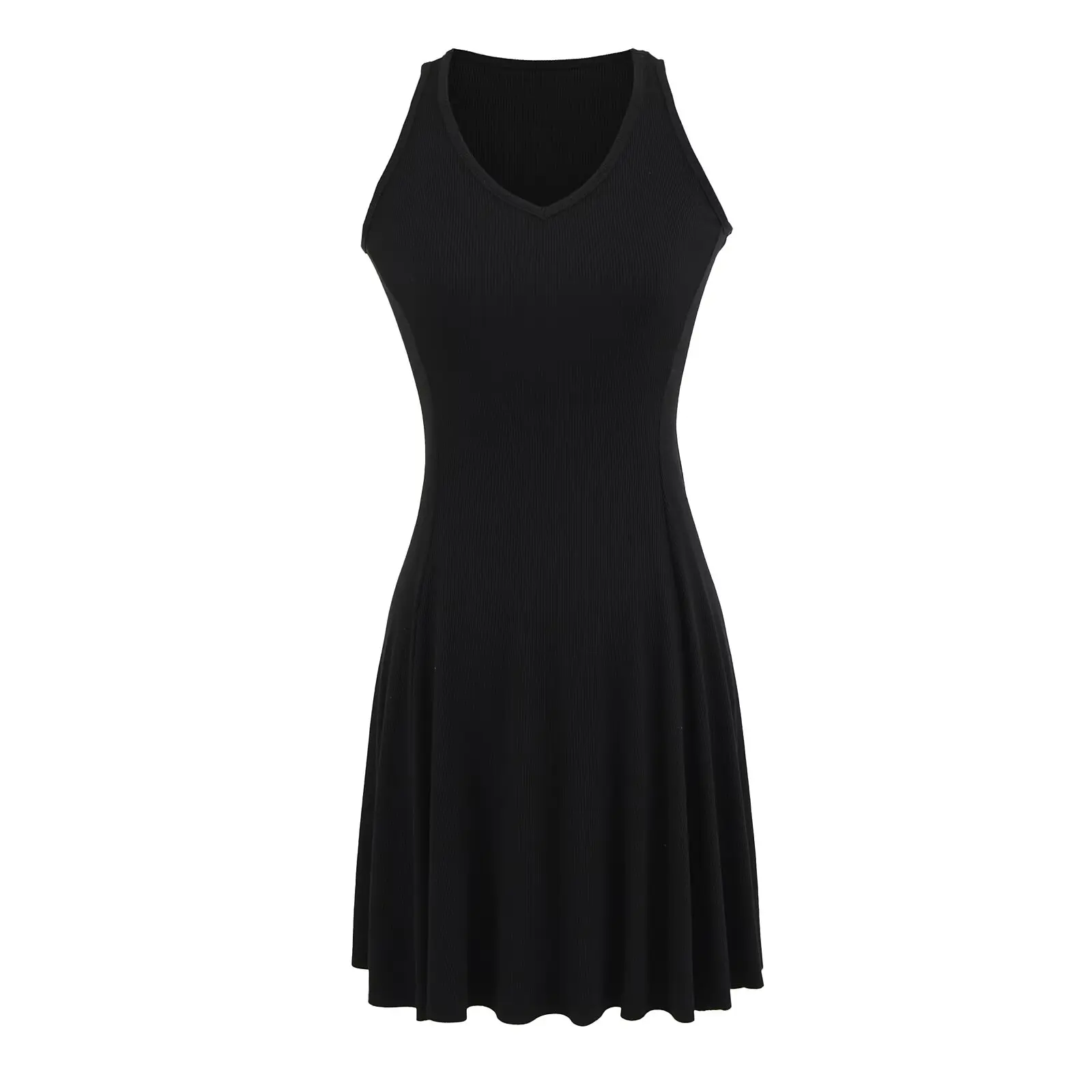 Women's V-Ne Knitted Vest Dr Slimming ort Skirt High Waist Sexy Summer Faion Street Sle Svel Bodycon Inner Wear