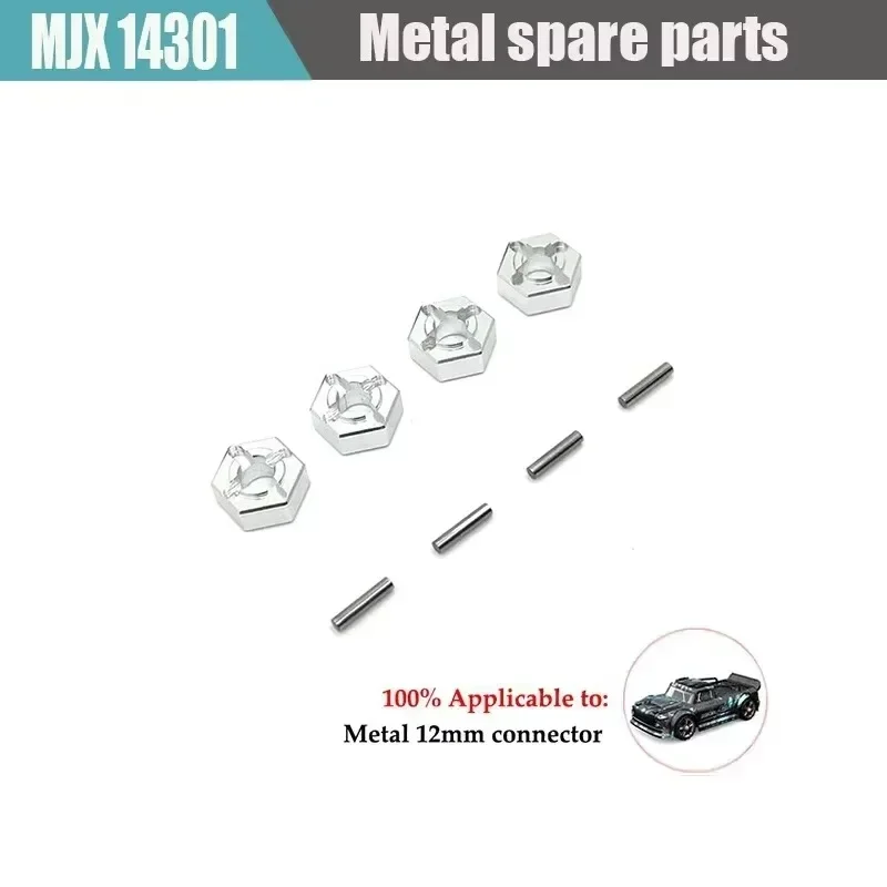 Mjx 14301 14302 RC auto metallo parti aggiornate braccio oscillante anteriore e posteriore tazza dello sterzo sedile posteriore ruota giunto esagonale sterzo A