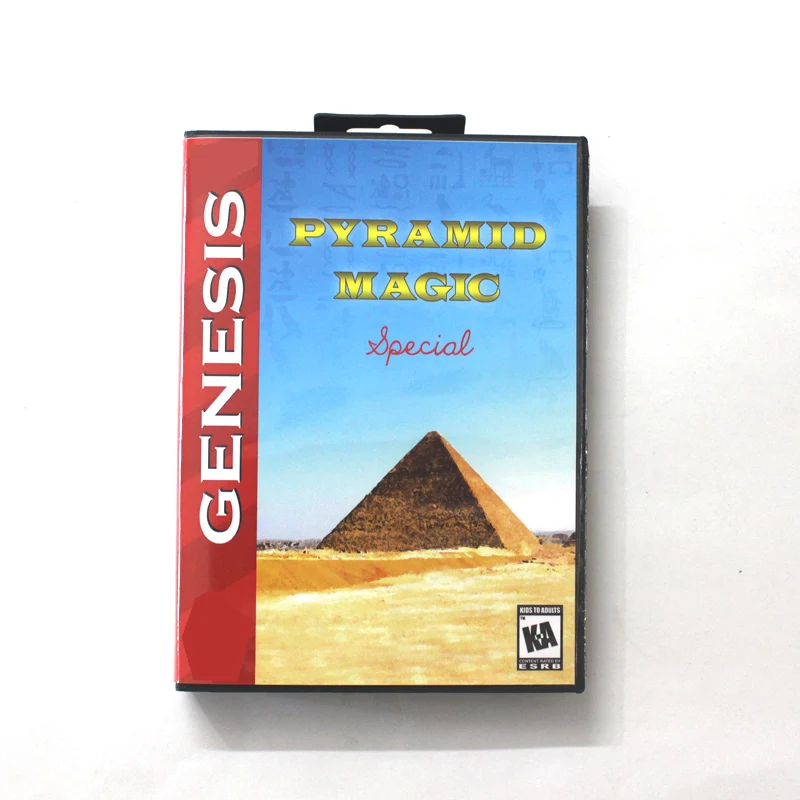 

Игровая карта Pyramid Magic Special MD, 16-битная американская обложка для Sega Megadrive Genesis с розничной коробкой