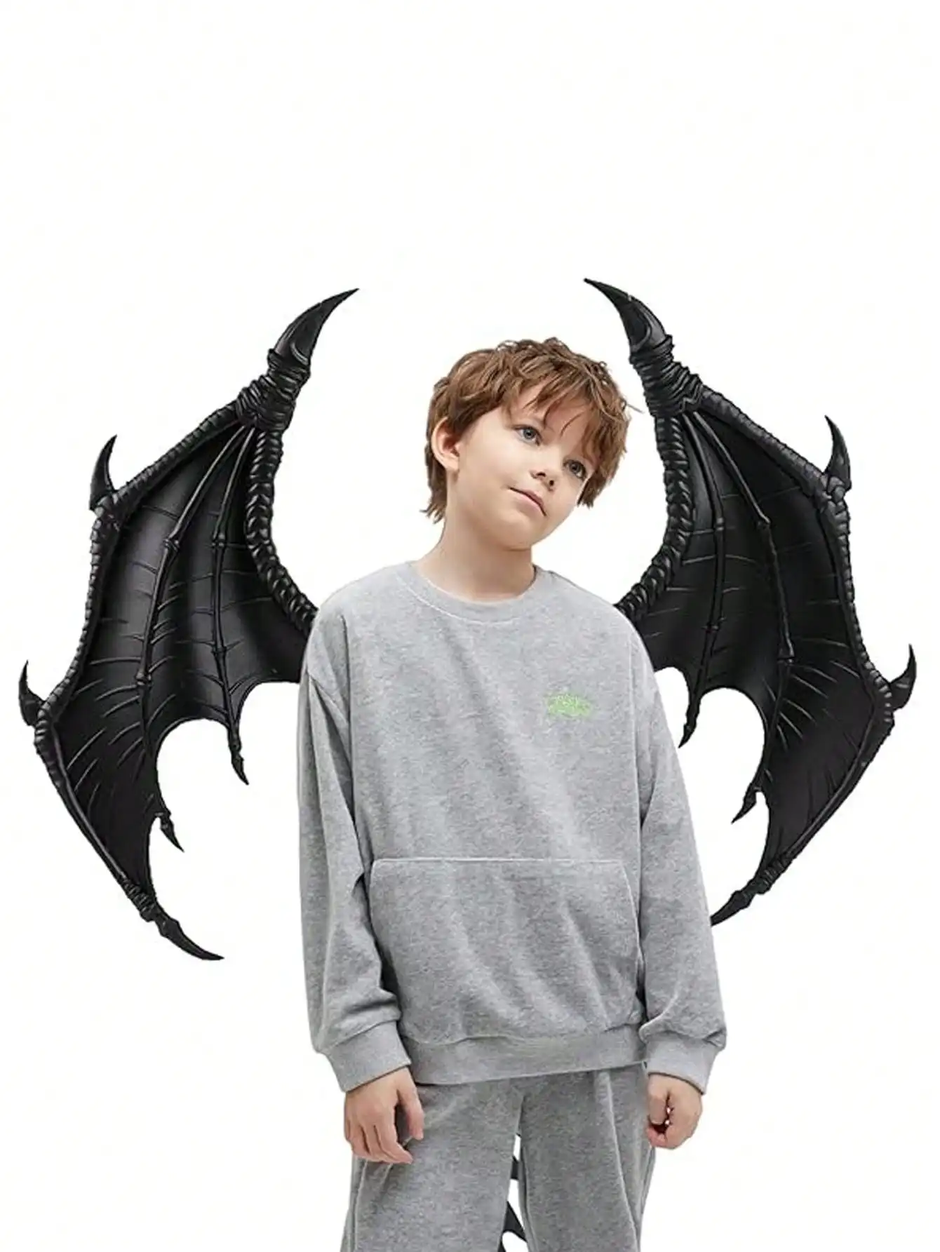 1pc Realistic Wings PU Foam Dragon Wings - Cool Retro Punk, Suitable for Masquerade Party Role Play and Stage - Perfect Party