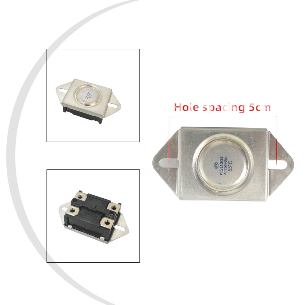 95 Degree Switch Thermostat Switch For Safe Water Heating Automatic Regulation High Current Capacity Screw Mounting Design