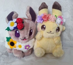 pokemon New Authentic Japan Eievui's Easter Eevee Stuffed Plush Doll Toy