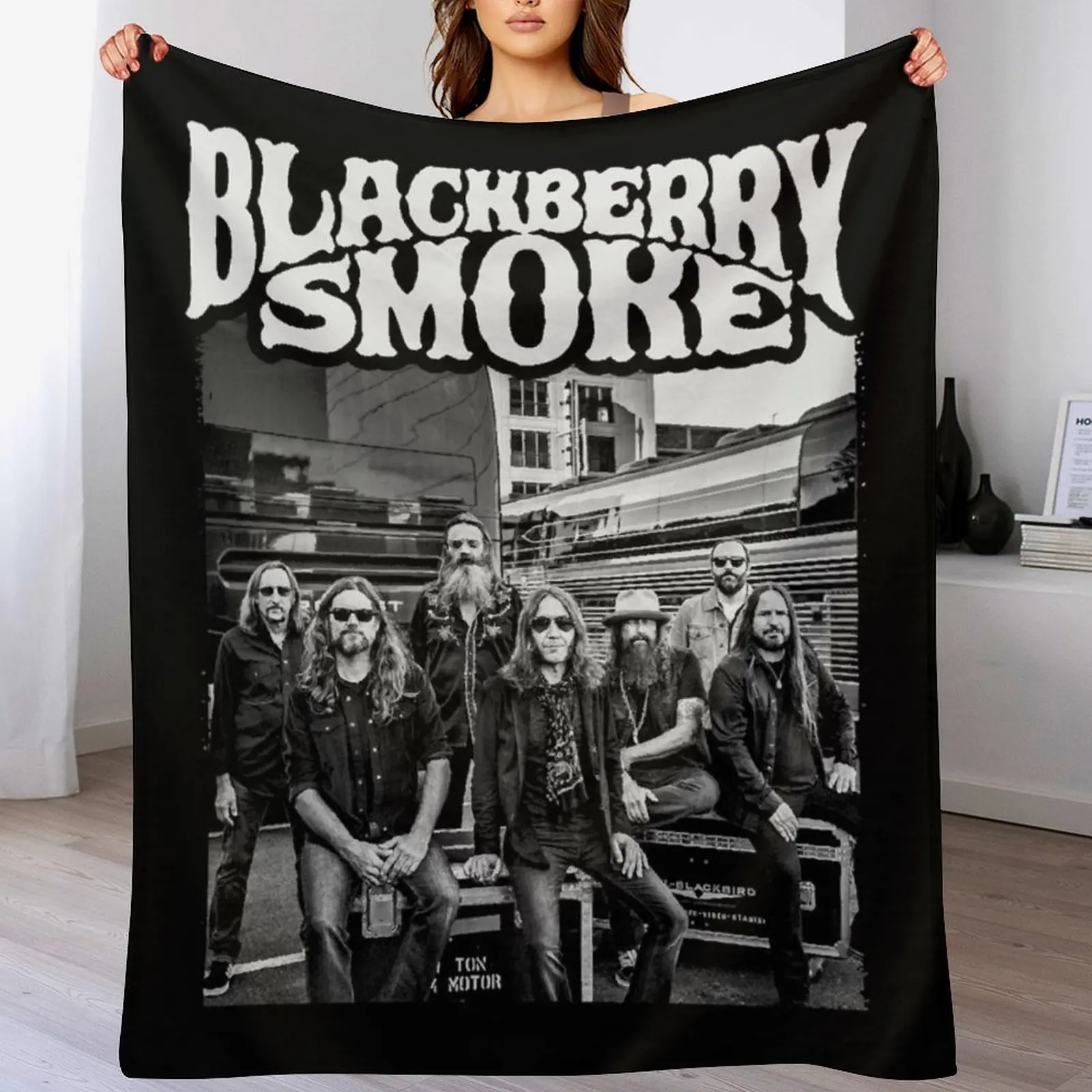 BLACKBERRY SMOKE Throw Blanket Camping Decoratives Beach Blankets